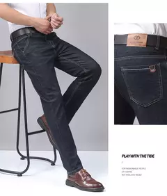 Pantalones clásicos de negocios para hombre, Pantalón de algodón suave y cómodo, informal, elástico, ligero, de lujo, 2024 - online store