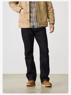SIMWOOD 2025 primavera nuevo suelto Relax 14,2 oz tela Jeans hombres de talla grande pantalones vaqueros cálidos on internet