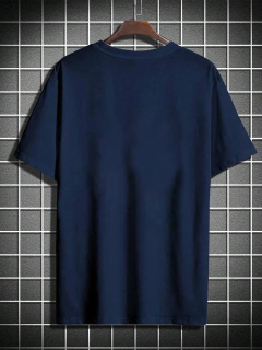 Camiseta de manga corta con cuello redondo para hombre, 100% algodón, talla grande, cómoda, con estampado de letras PARIS, ajustada, informal, deportiva - buy online