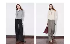 TOYOUTH-Camiseta de manga larga para mujer, Tops versátiles de dos piezas falsos con empalme contrastante de Lyocell, primavera 2025 - comprar en línea