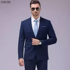 Trajes para hombres elegantes, Blazers de 3 piezas, 2 conjuntos, chaquetas de boda, chaleco, pantalones, moda de lujo, traje completo clásico, traje Formal 2025 - Eleganzie