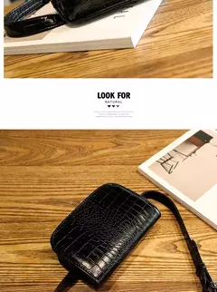 Riñonera de moda para mujer, Bolso pequeño de cuero PU con patrón de cocodrilo multifuncional, bolso cruzado diagonal deportivo informal