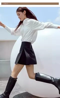 AMII minimalismo Casual faldas cortas mujeres alta Rase 2024 otoño nueva moda viajero señora chaqueta recta falda acampanada 12343035