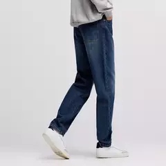 Semir Jeans hombres 2024 invierno nuevo Retro lavado pantalones cónicos sueltos estilo clásico de desplazamiento pantalones largos versátiles - online store