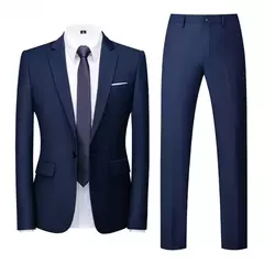 Trajes de hombre para boda, 2 piezas, 3 conjuntos, chaquetas, chaleco, pantalones, Blazers, abrigos formales elegantes, traje clásico completo 2024 de alta calidad on internet