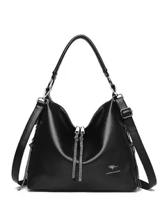 Bandolera de cuero de alta calidad para mujer, bolsos con asa superior, bolsos de mensajero informales de gran capacidad, bolsos de diseño de lujo para mujer 2024 - Eleganzie