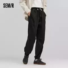 Semir pantalones casuales hombres 2025 nueva primavera pantalones sueltos con puños pantalones largos de cintura elástica versátiles de moda - buy online