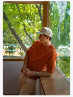 Image of SIMWOOD 2025 verano súper suelto 300gsm transpirable piqué tela camisetas hombres camisetas de talla grande