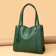 Bolsos de mano informales de piel sintética de alta calidad de marca genuina, bolsos de lujo para mujer, bolsos de hombro de diseñador con asa superior para mujer - online store