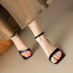 FEDONAS-Sandalias de tacón alto fino para mujer, zapatos de piel auténtica con correa en el tobillo, elegantes, básicos, para fiesta y oficina, novedad de verano on internet