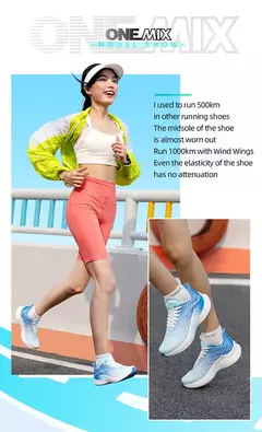 Onemix 2025, nuevos zapatos transpirables para correr de velocidad, zapatos deportivos informales para hombre y mujer, zapatos deportivos ligeros para hombre, cuerda para saltar al aire libre, Fitness en internet