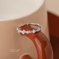 Anillo Ajustable de Plata 925 con Perla – Lujo y Belleza Sofisticada - Eleganzie