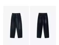 TOYOUTH-pantalones vaqueros para mujer, Vaqueros elásticos de cintura alta hasta el tobillo, bombachos, Otoño, 2024 en internet
