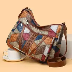 Bolso cruzado Vintage elegante para mujer, bolso de moda, bolso de hombro con múltiples bolsillos, bolso cruzado Retro que combina con todo para uso diario en internet