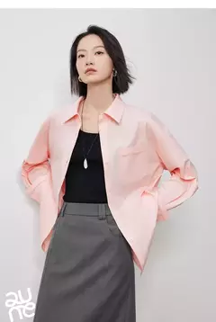 TOYOUTH-Blusa de manga larga para mujer, camisa bordada con cuello tipo Polo, ropa de trabajo informal para oficina, Otoño, 2024 - Eleganzie