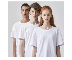 Metersbonwe Camiseta de manga corta para hombre, algodón puro perenne, camisetas monocromáticas informales, camisetas de gran oferta - online store