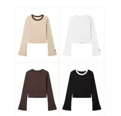 Semir-Camiseta de manga larga para mujer, camisa de fondo cómoda, ajustada, se puede usar fuera en internet