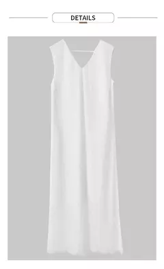 Imagen de AMII-Vestidos minimalistas para mujer, ropa elegante y romántica de encaje, sin mangas, línea A, 2023