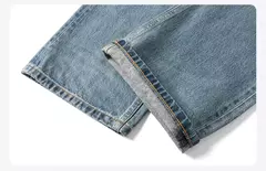 SIMWOOD 2025 primavera nuevo suelto Relax 13,5 oz 100% tela de algodón lavado Vintage Jeans hombres pantalones vaqueros de alta calidad on internet