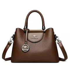 Imagen de VANDERWAH, bolsos de diseño de 3 capas para mujer, bolsos de hombro tipo bandolera de diseñador de lujo, bolso de mano informal de cuero PU de alta calidad para mujer