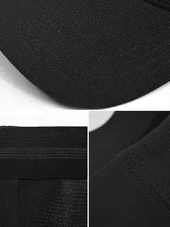 InlnDtor-gorra de béisbol con visera elástica para hombre, gorra de béisbol con espalda cerrada, estilo de las cuatro estaciones, versión coreana, cabeza calva, ocio al aire libre