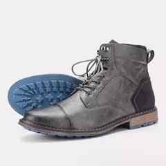 Image of Talla 7-13 Botines para hombre Botas de cuero para hombre Bota de marca para hombre # AL605