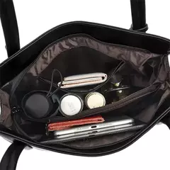 Image of Bolsos de mano informales de piel sintética de alta calidad de marca genuina, bolsos de lujo para mujer, bolsos de hombro de diseñador con asa superior para mujer