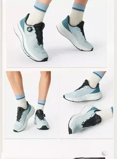 Image of Li-ning hombres mujeres SOFT GO MAX 2 zapatos para caminar COMFOAM Slip-on forro de tacón grueso Unisex deportes elegantes zapatos casuales AGLV001