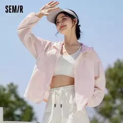 Semir-Chaqueta de malla con capucha para mujer, ropa holgada con textura refrescante, protector solar, 2024