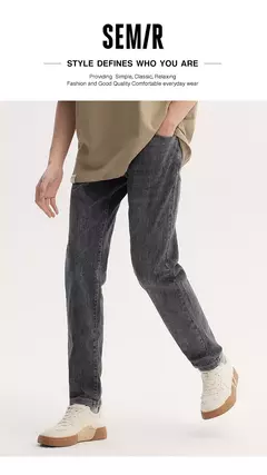 Semir Jeans hombres 2025 nueva versión de verano pantalones ajustados clásicos de moda para ir al trabajo on internet