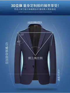 Blazer nuevo para hombre, moda de negocios, Color sólido, estilo británico, trabajo profesional, vestido de boda para novio, chaqueta Blazer para padrino on internet