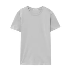 Image of Metersbonwe Camiseta de manga corta para hombre, algodón puro perenne, camisetas monocromáticas informales, camisetas de gran oferta