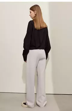 AMII minimalismo 2024 primavera nuevo Arco Split pantalones casuales de las mujeres de cintura alta pantalones de plátano básico femenino pantalones sueltos 12421059