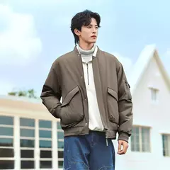 Semir-Chaqueta acolchada de algodón para hombre, chaqueta de piloto gruesa de invierno, ropa acolchada de algodón de tres resistentes, novedad de 2024 - online store