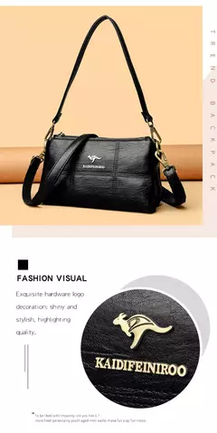 Bandolera de cuero suave con hilo de dos capas, bolso cruzado de lujo para mujer, bolsos pequeños a cuadros para mujer y bolso de mano, bolso principal en internet