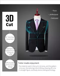 Trajes para hombres elegantes, Blazers de 3 piezas, 2 conjuntos, chaquetas de boda, chaleco, pantalones, moda de lujo, traje completo clásico, traje Formal 2025 - comprar en línea