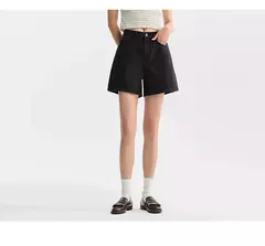 Semir-pantalones cortos holgados para mujer, Shorts sencillos e informales, versátiles y a la moda, estilo Ins, novedad de verano 2024 - tienda en línea
