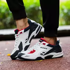 BONA, nuevo estilo Popular, zapatillas de tenis para hombre, zapatillas para correr al aire libre, zapatillas deportivas con cordones para hombre, cómodas, ligeras y suaves - tienda en línea