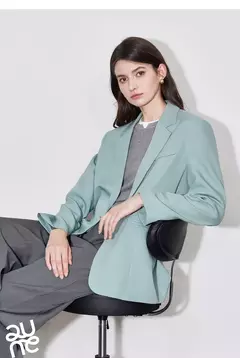TOYOUTH-Chaqueta de mujer, traje de trabajo de manga larga de Color sólido con un botón, ropa de trabajo para oficina, otoño 2024 en internet