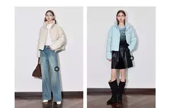Imagen de TOYOUTH-abrigo de plumón para mujer, chaqueta informal con cremallera y cuello levantado, plumón de pato blanco 20224, otoño e invierno, 90%