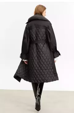 AMII minimalista 2023 abrigos de invierno para mujer, chaquetas femeninas desmontables con cuello largo y cálido Simple y doble botonadura 12324016 - Eleganzie