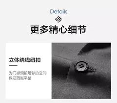 Image of Blazer de moda para hombre, traje Formal profesional ajustado de Caballero de boda, informal de negocios, Color sólido, estilo británico