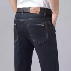 Pantalones clásicos de negocios para hombre, Pantalón de algodón suave y cómodo, informal, elástico, ligero, de lujo, 2024 - online store