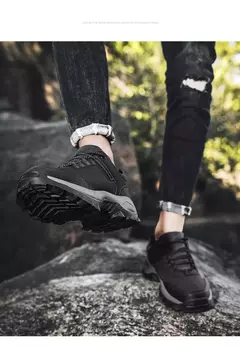 Imagen de Botas para hombre, zapatillas de deporte al aire libre, zapatos para hombre, nueva moda 2023, calzado informal para hombre, Tenis masculinos cómodos, Botas, zapatillas para hombre, zapatos