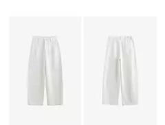 Imagen de TOYOUTH Jeans de mezclilla para mujer 2025 Primavera Nuevo estilo americano Pantalones largos rectos de pierna ancha