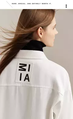 Imagen de AMII-chaquetas vaqueras minimalistas para mujer, abrigos holgados de 2022 algodón, de estilo hong kong, a la moda, 100%
