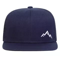 Sombreros de red de hip-hop con bordado de montaña Unisex, gorras de béisbol informales ajustables para exteriores, sombrero protector solar para primavera y verano en internet