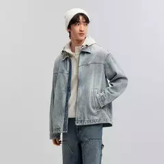 Chaqueta Semir para hombre, chaqueta vaquera Vintage, ropa, Top de primavera, chaqueta vaquera versátil a la moda, 2025 - online store