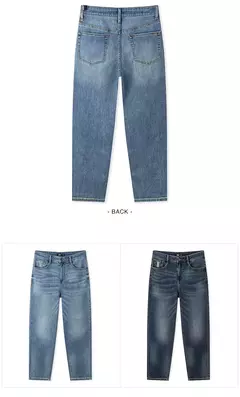 Image of Semir Jeans Hombres Clásico Vintage Primavera Trabajo Desplazamientos Pantalones largos rectos pequeños Pantalones versátiles