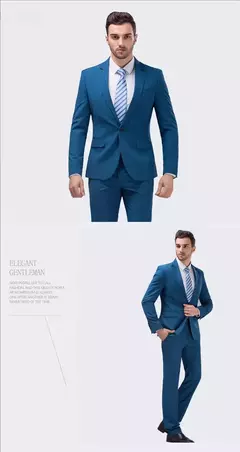Trajes de hombre elegantes, 3 piezas, 2 conjuntos de Blazers, chaquetas de boda, chaleco, pantalones, abrigos formales clásicos de lujo 2025, trajes coreanos - tienda en línea